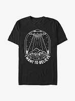 The X-Files Ufo I Want To Believe Extra Soft T-Shirt