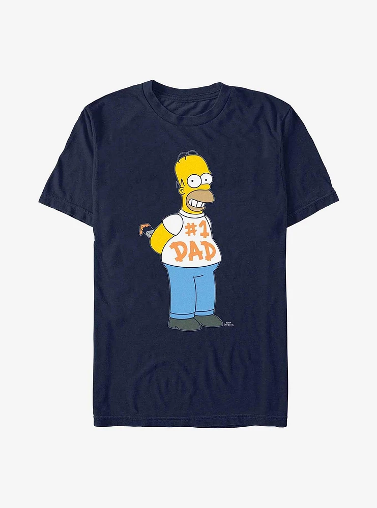 The Simpsons Number 1 Dad Homer Extra Soft T-Shirt