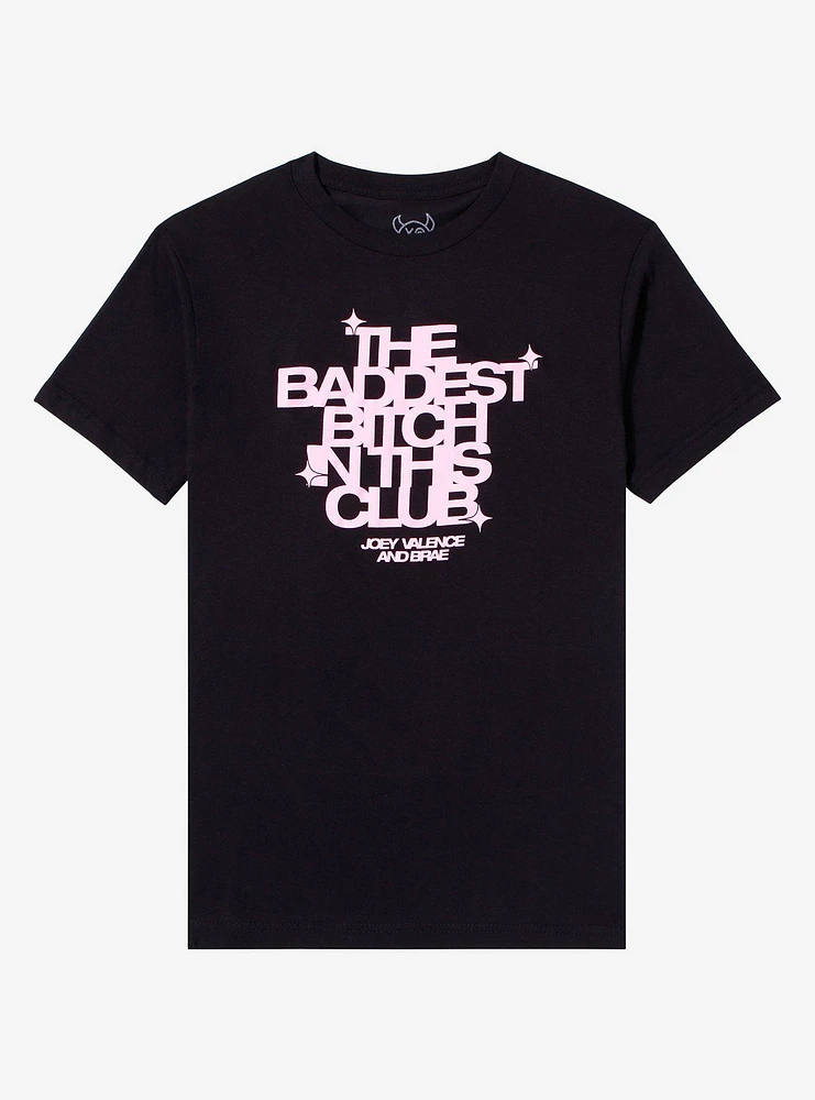 Joey Valence And Brae Baddest Club Boyfriend Fit Girls T-Shirt