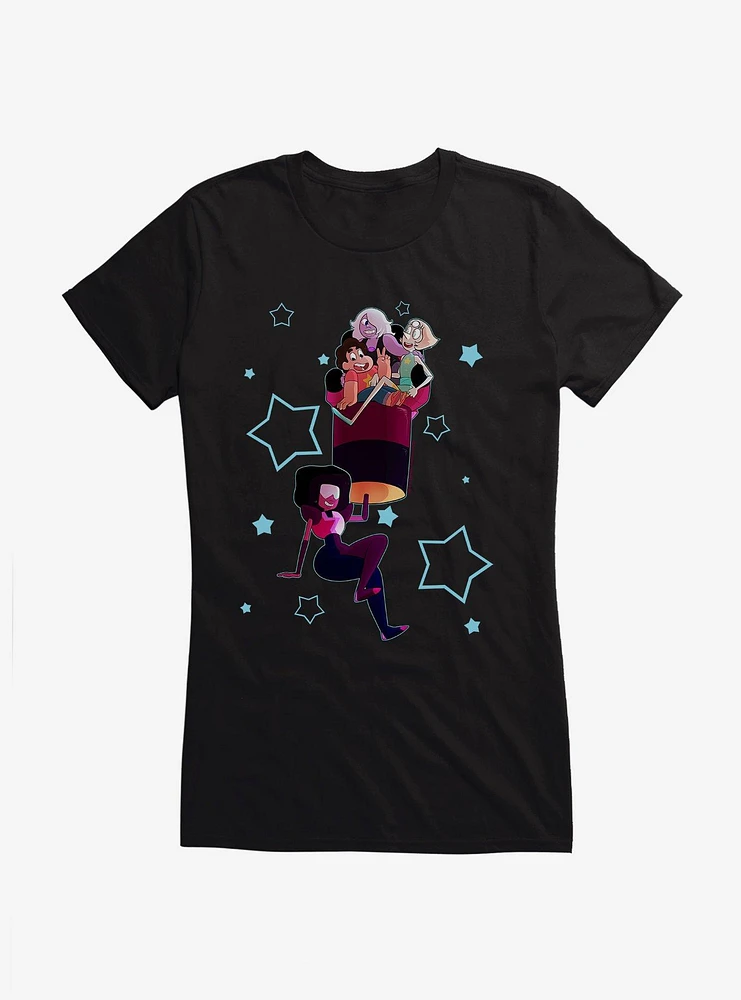 Steven Universe Hold Em High Character Girls T-Shirt