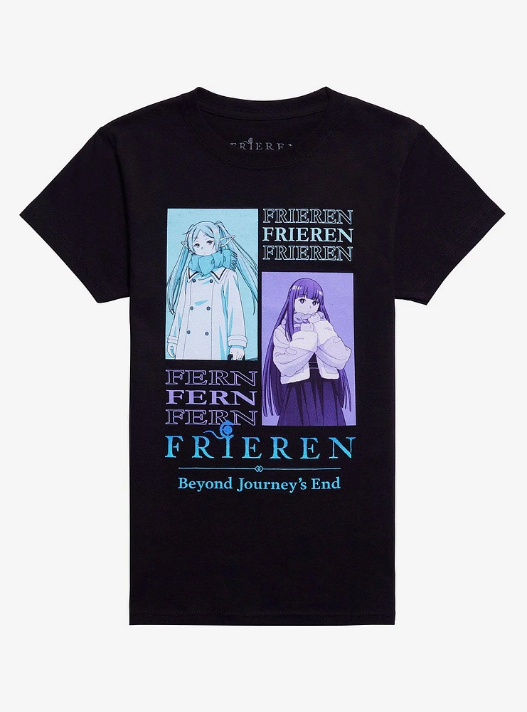 Frieren: Beyond Journey's End Frieren & Fern Boyfriend Fit Girls T-Shirt