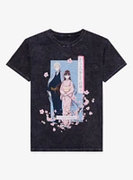 My Happy Marriage Cherry Blossom Dark Wash Girls T-Shirt