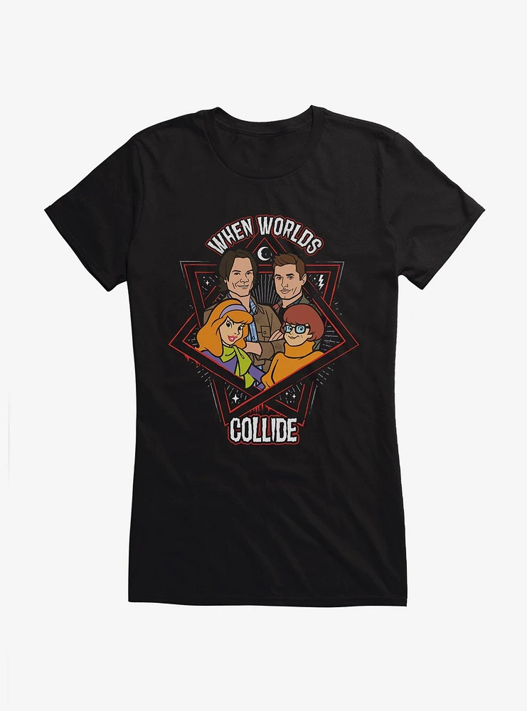 Supernatural ScoobyNatural Worlds Collide Girls T-Shirt