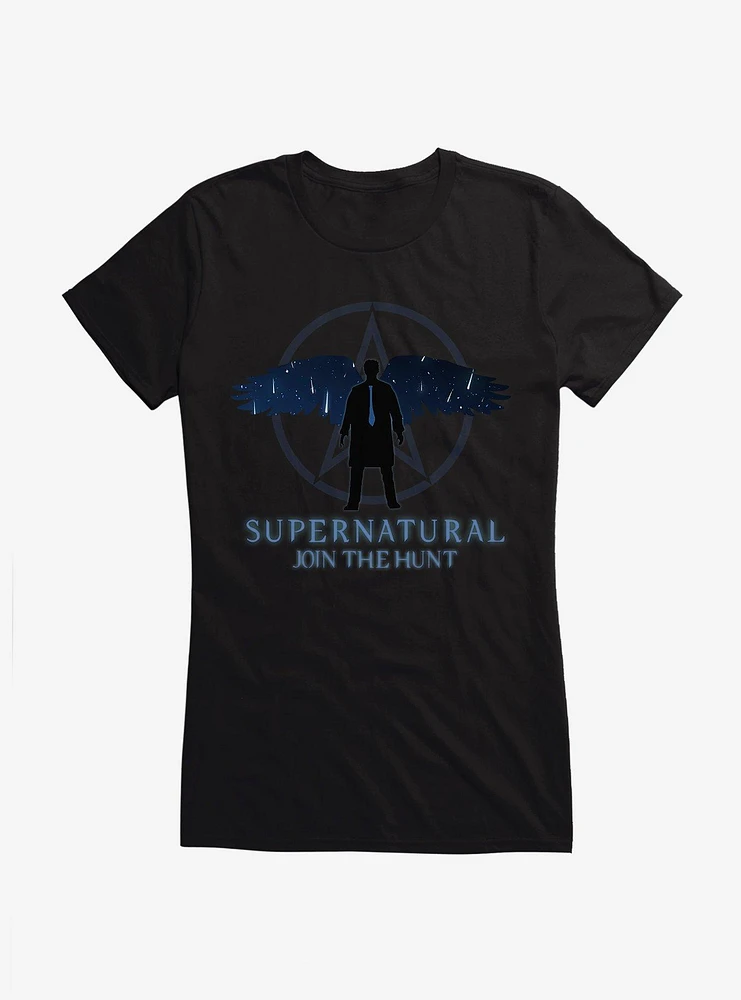 Supernatural Winged Castiel Girls T-Shirt