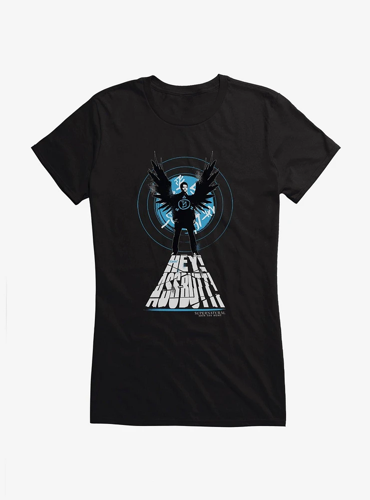 Supernatural Castiel Entrance Girls T-Shirt