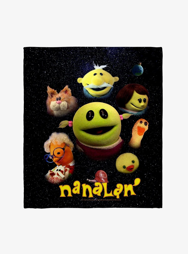 Nanalan Characters Throw Blanket