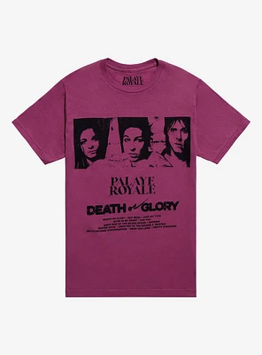 Palaye Royale Death Or Glory Tracklist Boyfriend Fit Girls T-Shirt