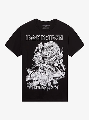 Iron Maiden Number Of The Beast Jumbo Print T-Shirt