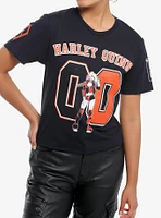 DC Comics Harley Quinn Varsity Girls Crop T-Shirt