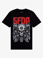 Five Finger Death Punch Skull Machinery T-Shirt