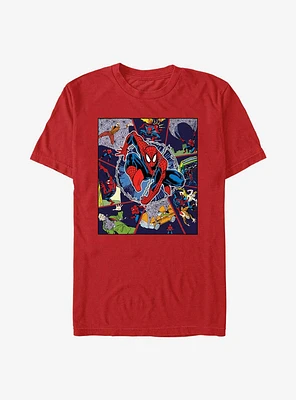 Marvel Spider-Man Comic Strip Extra Soft T-Shirt