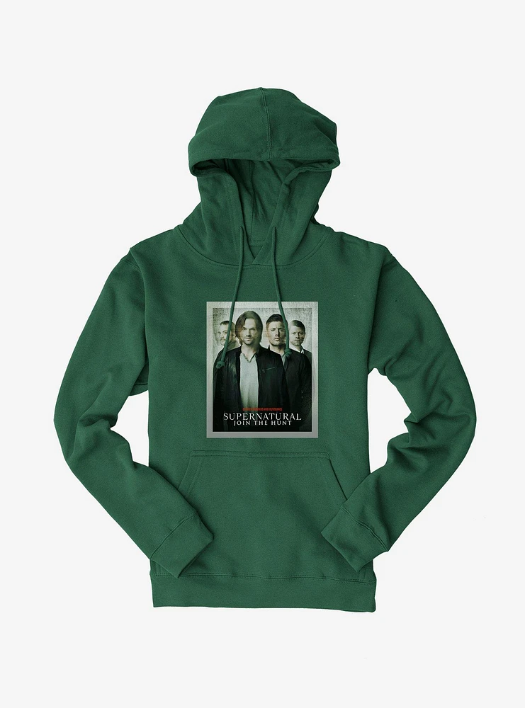 Supernatural Join The Hunt Distressed Poster Hoodie