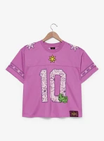 Disney Tangled Rapunzel Women's Plus Cropped Football Jersey - BoxLunch Exclusive