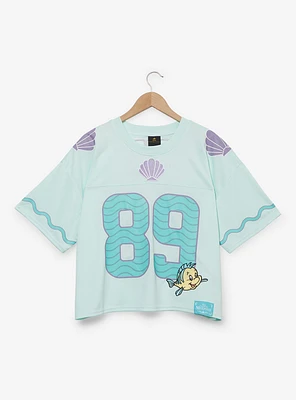 Disney The Little Mermaid Ariel Women's Plus Cropped Football Jersey - BoxLunch Exclusive