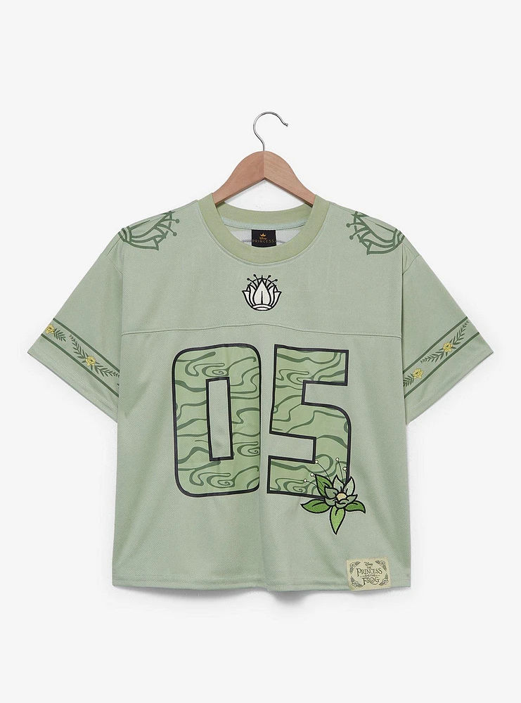 Disney The Princess and Frog Tiana Women's Plus Cropped Football Jersey - BoxLunch Exclusive