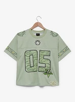 Disney The Princess and Frog Tiana Women's Plus Cropped Football Jersey - BoxLunch Exclusive