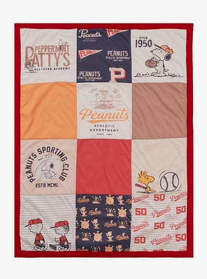 Peanuts Baseball Quilted Baby Blanket - BoxLunch Exclusive