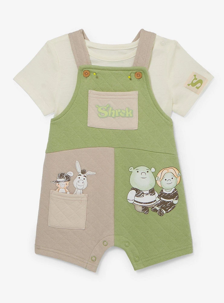 DreamWorks Shrek Cartoon Infant T-Shirt and Overall Set — BoxLunch Exclusive