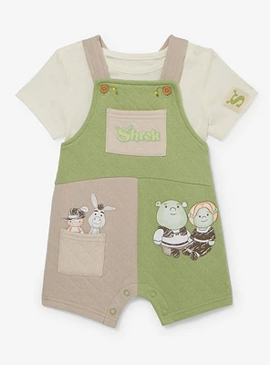 DreamWorks Shrek Cartoon Infant T-Shirt and Overall Set — BoxLunch Exclusive