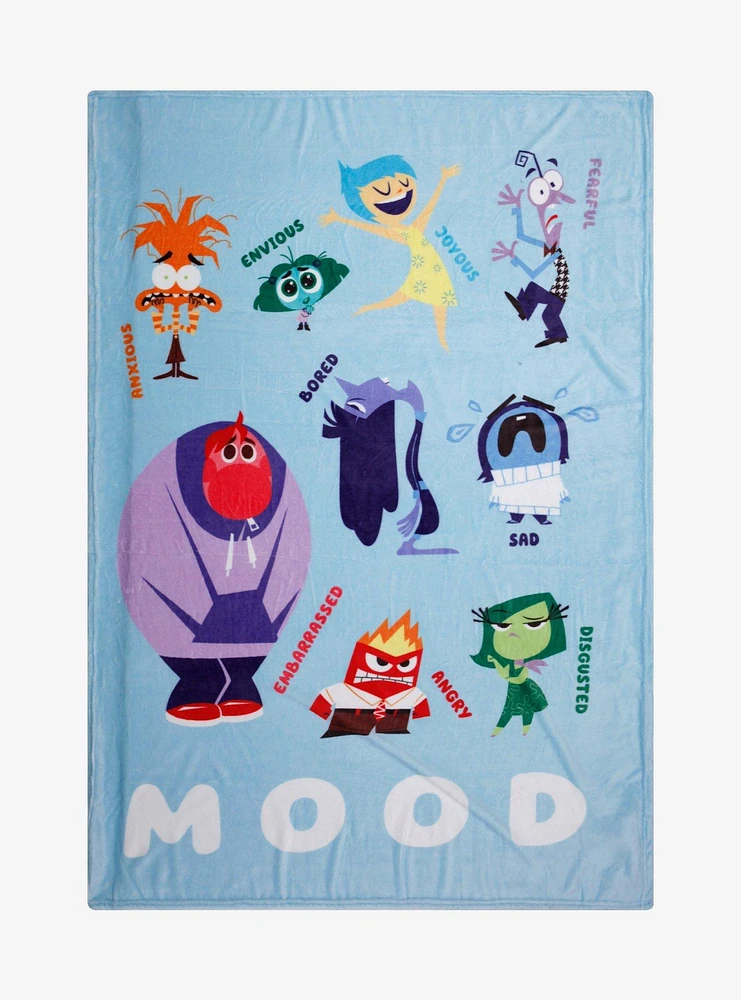 Disney Pixar Inside Out 2 Emotions Throw Blanket