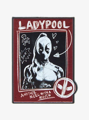 Marvel Deadpool and Wolverine Ladypool Poster Enamel Pin - BoxLunch Exclusive