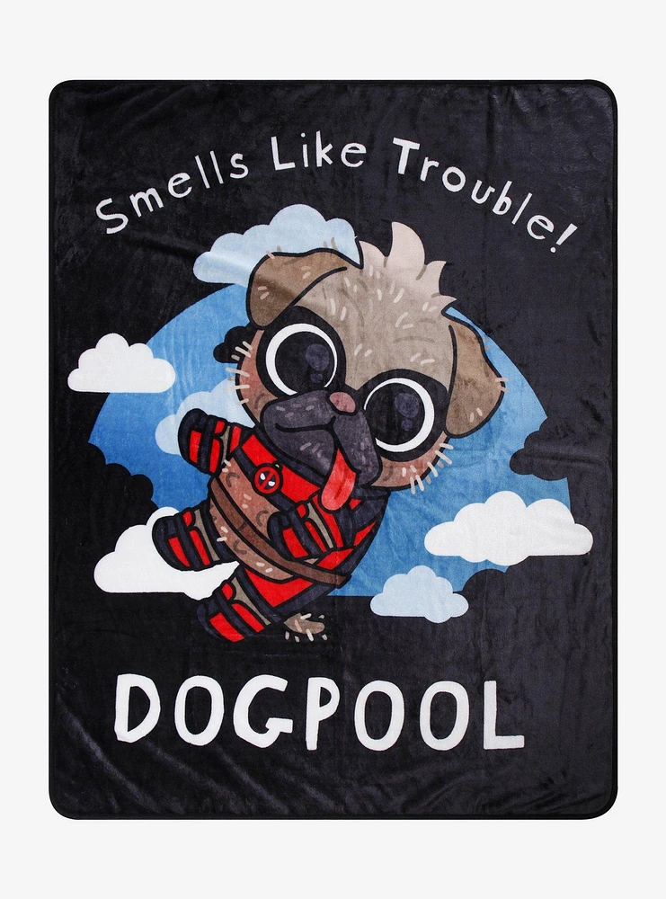 Marvel Deadpool & Wolverine Dogpool Throw Blanket