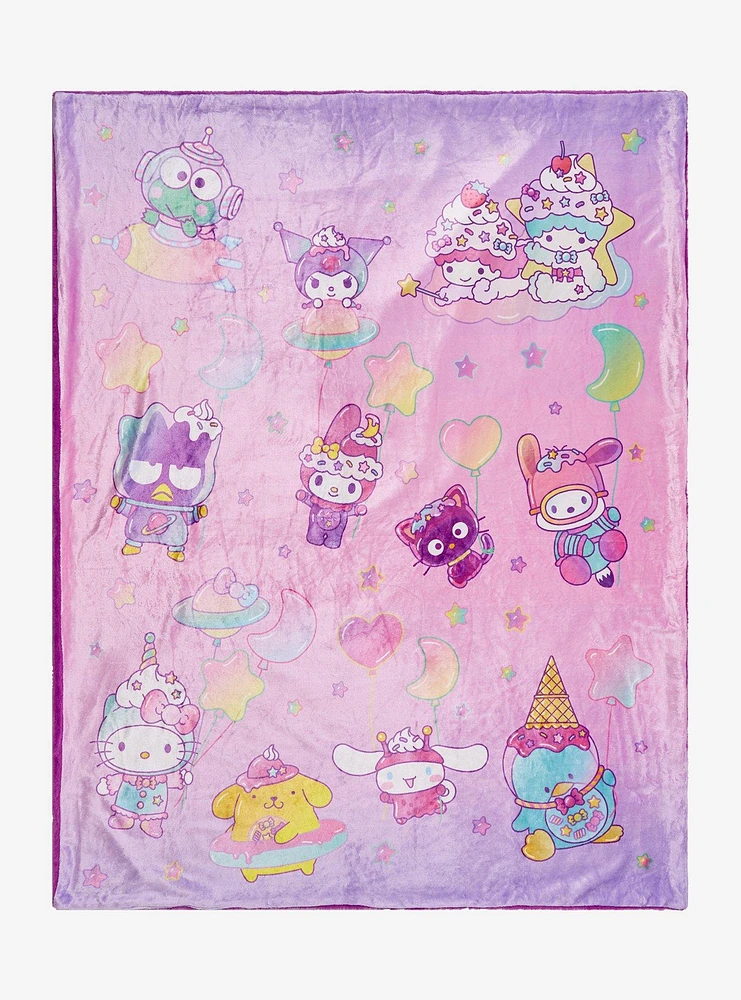 Hello Kitty And Friends Space Dream Throw Blanket