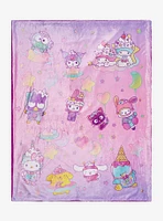 Hello Kitty And Friends Space Dream Throw Blanket