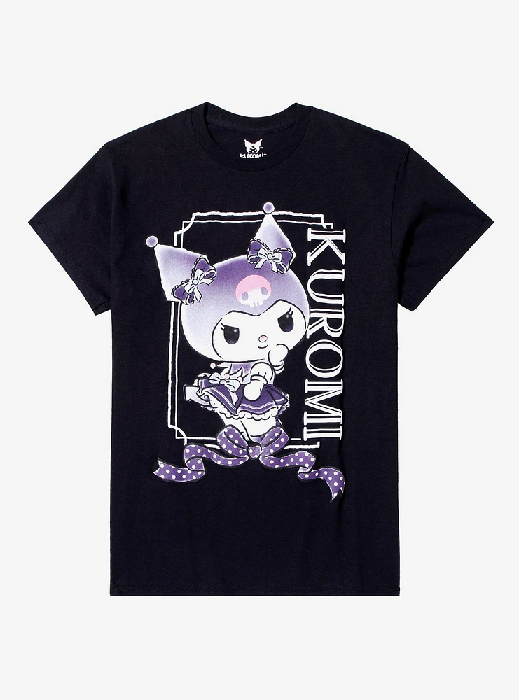 Kuromi Dress-Up Boyfriend Fit Girls T-Shirt