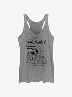 Disney Mickey Mouse Sound Cartoon Steamboat Willie Girls Tank