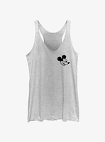 Disney Mickey Mouse Head Pocket Girls Tank