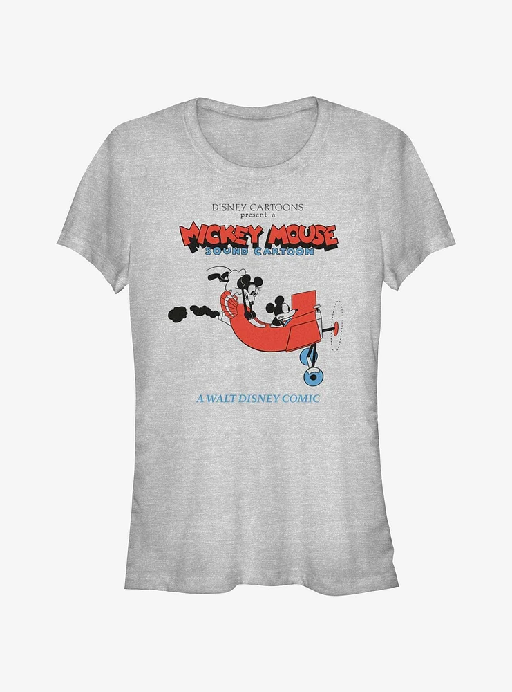 Disney Mickey Mouse & Minnie On Plane Girls T-Shirt