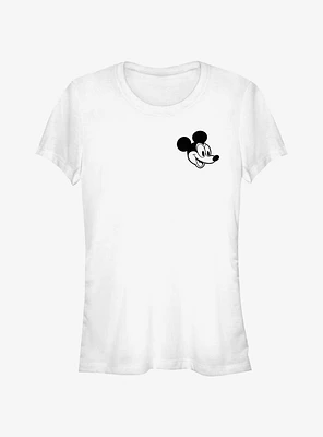 Disney Mickey Mouse Head Pocket Girls T-Shirt