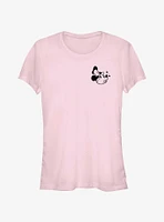 Disney Mickey Mouse Steamboat Whistling Pocket Girls T-Shirt