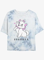 Disney The AristoCats Marie Purrfect Girls Tie-Dye Crop T-Shirt