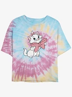 Disney The AristoCats Marie Bow Girls Tie-Dye Crop T-Shirt