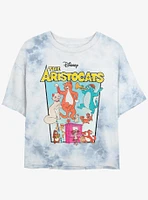 Disney The AristoCats  Classic Poster Girls Tie-Dye Crop T-Shirt