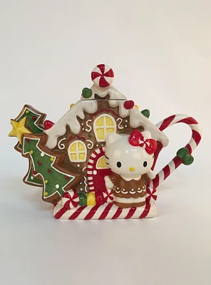 Blue Sky Hello Kitty Gingerbread House Teapot