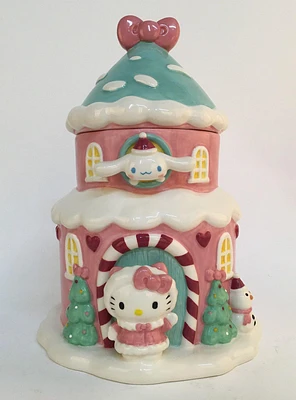 Blue Sky Hello Kitty And Friends Holiday Cookie Jar