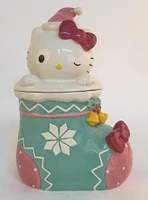 Blue Sky Hello Kitty Holiday Stocking Cookie Jar