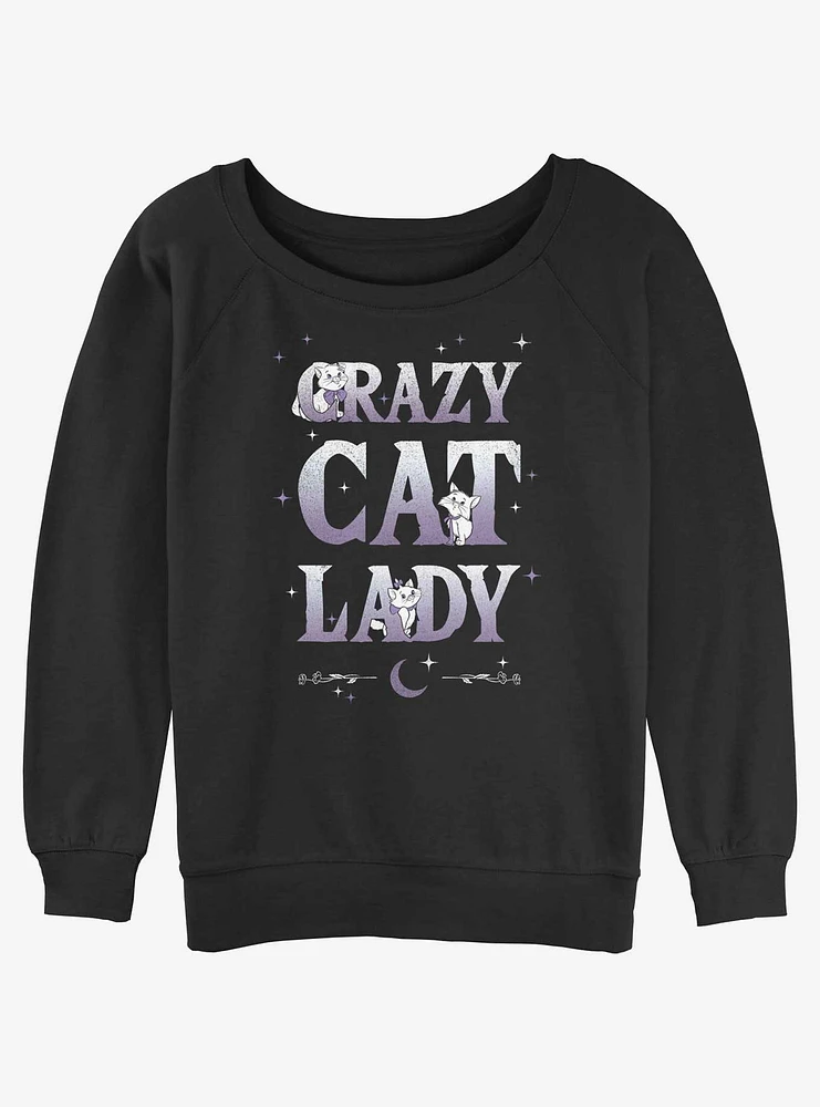 Disney The AristoCats Crazy Cat Lady Girls Slouchy Sweatshirt