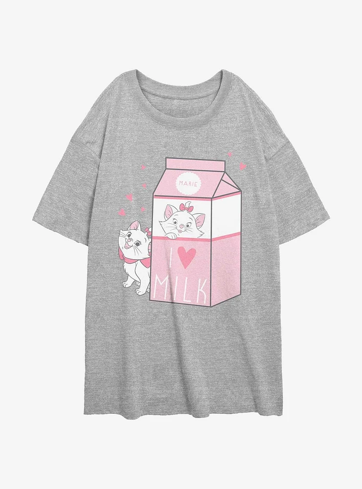 Disney The Aristocats Marie Milk Girls Oversized T-Shirt