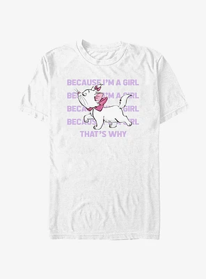 Disney The AristoCats Marie Because I'm A Girl T-Shirt