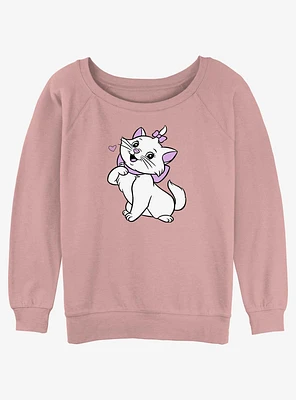 Disney The AristoCats Marie Cute Pose Girls Slouchy Sweatshirt