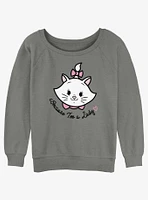 Disney The AristoCats Lady Pocket Girls Slouchy Sweatshirt