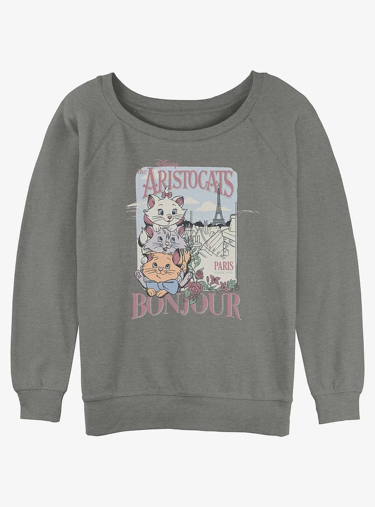 Disney The AristoCats Paris Girls Slouchy Sweatshirt