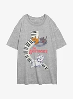 Disney The AristoCats Piano Girls Oversized T-Shirt