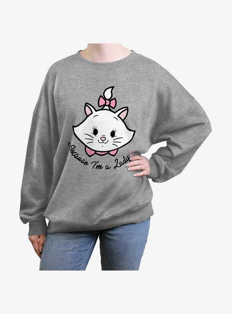 Disney The AristoCats Lady Pocket Girls Oversized Sweatshirt