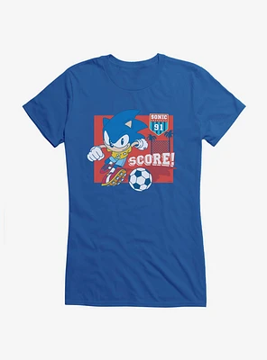 Sonic The Hedgehog Summer Games Soccer Girls T-Shirt