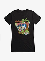 Sonic The Hedgehog Chillaxin Summer Girls T-Shirt